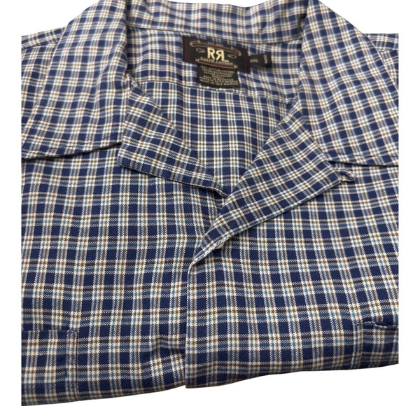 Pristine Vintage Rare Double RL Tartan Blue Collar Shirt Mens XXL VTLB-260 - Picture 11 of 11